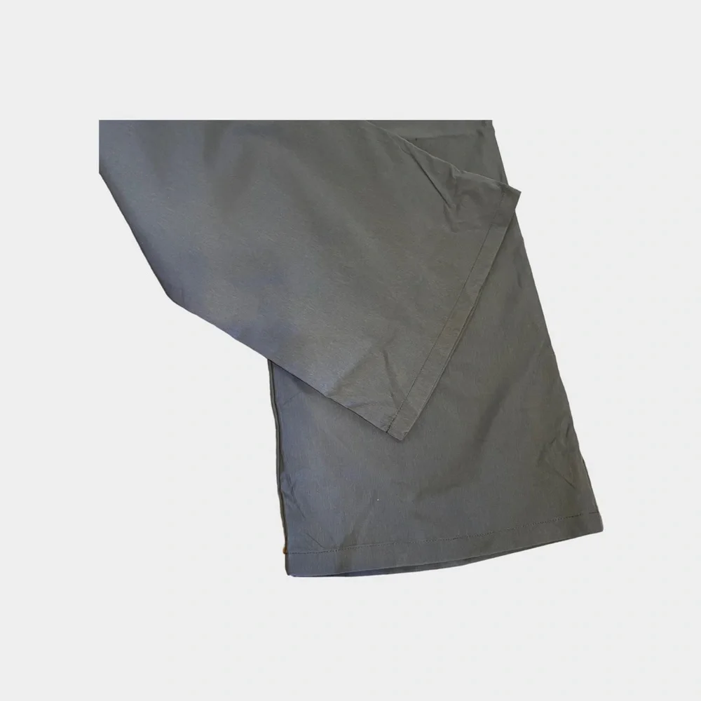 Pretty Little Thing Charcoal Peach Skin Straight Leg Trousers - Picture 9 of 10